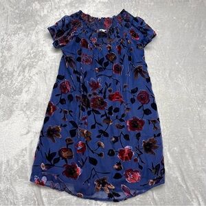 En Crème Velvet Flowers Dress‎ smocked neck puff sleeves, Whimsy-goth, Fairycore
